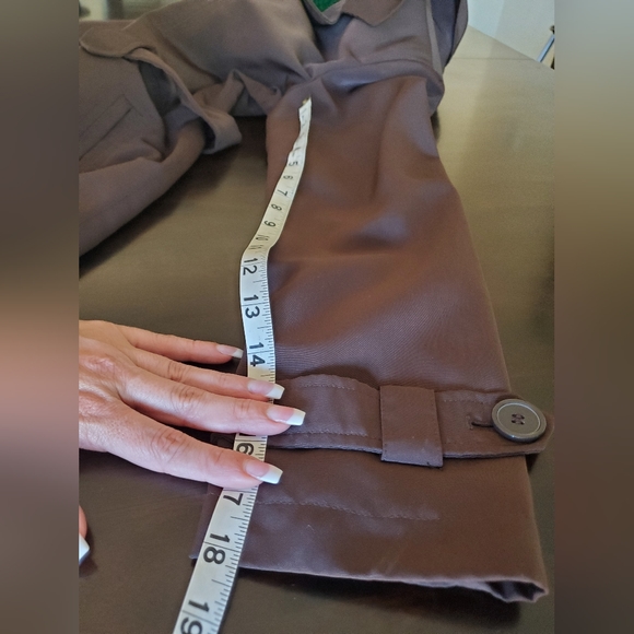 White Stag Chocolate Brown Women's Rain Trench Coat sz S 4/6 - Picture 9 of 9